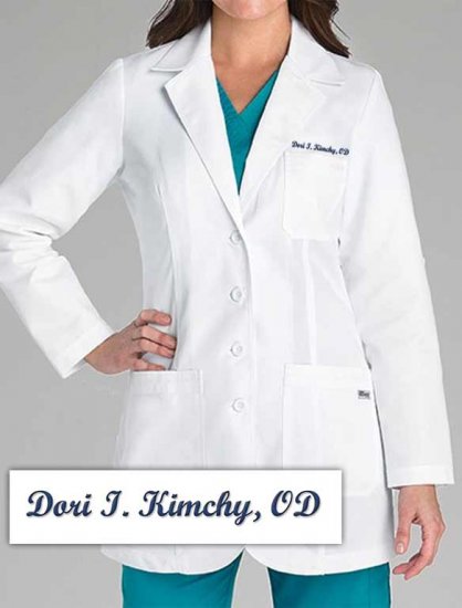 DORI T. KIMCHY Embroidered Labcoat - Click Image to Close
