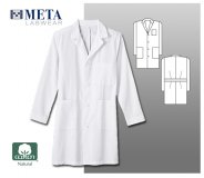 Meta Labwear Men's 38" Cotton Labcoat Meta Labwear Men's 38" Cotton Labcoat