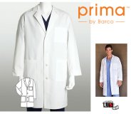Barco Prima 40" 4 Pocket Men's Lab Coat with 3 Patch Pockets Barco Prima 40" 4 Pocket Men's Lab Coat with 3 Patch Pockets