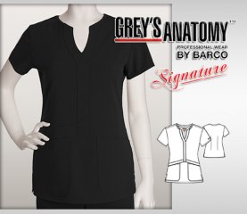 Greys Anatomy Signature arclux w/4-Way Stretch 2 Pckt - BLACK