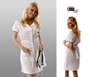 Dress A Med Medical Stylish Dress with Gathered Elastic Side Dress A Med Medical Stylish Dress with Gathered Elastic Side