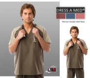 Dress A Med Solid Contrast V-Neck Scrub Top - Olive Dress A Med Solid Contrast V-Neck Scrub Top - Olive