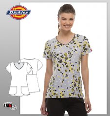 Dickies Xtreme Stretch Printed What A Breeze V-Neck Top