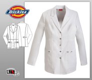 Dickies XTreme Stretch 28" Snap Front Lab Coat Dickies XTreme Stretch 28" Snap Front Lab Coat