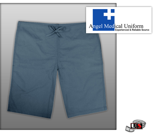 Drawstring Patient Shorts - Grey - Click Image to Close