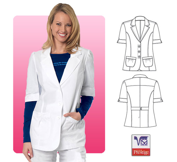 Barco's 28" Short Sleeve Lab Coat