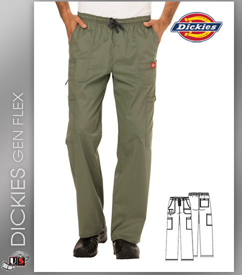 Dickies Gen Flex Men's fit Natural Rise Pant Elastic Waist - Click Image to Close