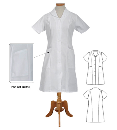 2 Pocket Button Front Dress