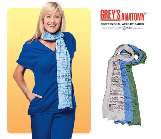 Grey's Anatomy Scarf with Grey's Anatomy� Show Quotes