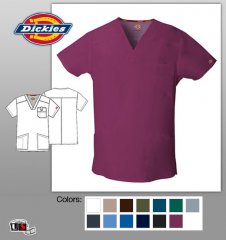 Dickies EDS Men's V-Neck Top with Dickies Logo Twill Tape