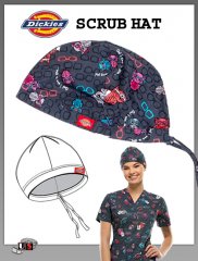 Dickies Printed Doctor Ho Bouffant Scrub Hat
