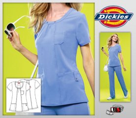 Dickies Xtreme Stretch Original Junior Fit Scoop Neck Top