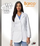 Barco's 32" Women's 3 Patch Pocket Mid-length Lab Coat