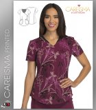 Careisma Printed You're So Vine Women's Mock Wrap Top