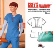 Grey's Anatomy Junior 2 Pkt Front Inset