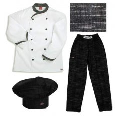 Dickies Executive Chef Coat - Black Texture