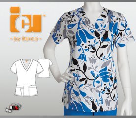 ICU Barco Tandy 4 Pocket V-Neck 2 Patch Pockets