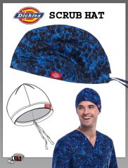 Dickies Printed Star Player Bouffant Scrub Hat