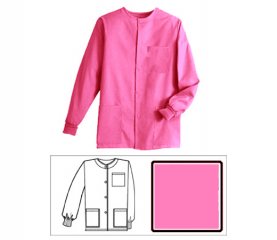 Hot Pink Solid Unisex Warm-Up Jacket