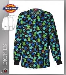 Dickies Printed Froggy Floral Snap Front Warm-Up Jacket