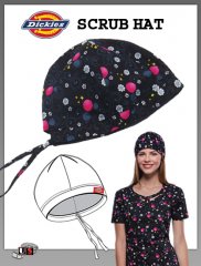 Dickies Printed Blooming Star Bouffant Scrub Hat