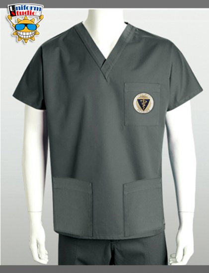 Uniform Studio Unisex V-Neck Top Veterinary Gold - Click Image to Close