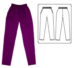 Basic 2 Pocket Scrub Pant - Purple