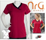 Barco NRG arcFlex 2 Pocket Fashion Mock Wrap Scrub Top - HTB