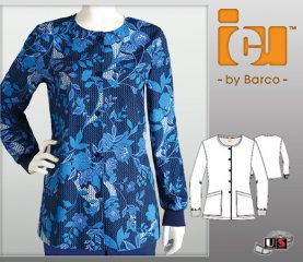 ICU Barco Ally Printed Top 2 Pocket Round Neck