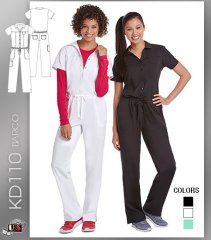 KD110 by Barco MILA JUMPSUIT 5 Pocket Jumpsuit with Collar