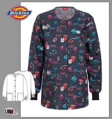 Dickies EDS Printed Doctor Hoo Snap Front Warm-Up Jacket