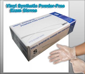 Vinyl Synthetic Powder-Free Exam Gloves
