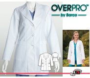 Barco OVERPRO 32 2 Pocket Medical Lab Coat