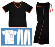 Contrast Trim Set - Black & Orange