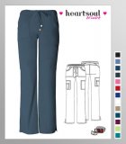 HeartSoul Picture Perfect Charmed 6-Pocket cargo Scrub Pants