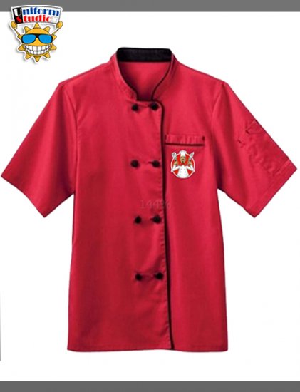 Uniform Studio Chef Apparel Ladies Short Sleeve Executive Coat - Click Image to Close