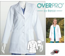 Barco OVERPRO 32 2 Pocket Medical Lab Coat