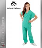 Natural Uniforms Childrens Unisex Solid Scrubs Set - Surgical