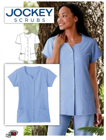 Jockey Medical Scrub Women's Comfortable Scrub Top - Click Image to Close