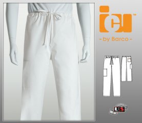 Barco ICU 2 Pocket Cargo Unisex Pant - White