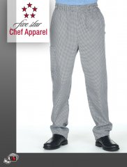 18100-HOUNDSTOOTH Five Star Pull-On Chef Pant