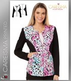 Careisma Printed La Vida Leopard Women's Notched Crew Jacket