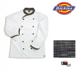 Dickies Executive Chef Coat - Black Texture