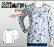 Grey’s Anatomy™ Signature Printed Christina Long Sleeve Indigo