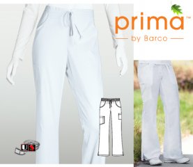 Barco Prima White 6 Pocket Straight Leg Draw