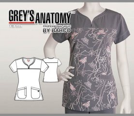 Greys Anatomy Arclux w/ 4Way Stretch 2 Pckt Noch Neck - Magnum