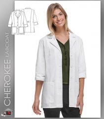 CHEROKEE Next Generation 30" 3/4 Sleeve Lab Coat
