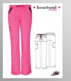 HeartSoul Breast Cancer Low-Rise Drwstring Cargo Pant - Pink