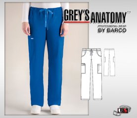 Grey's Anatomy Women's 5 Pocket Straight Leg Pant