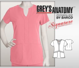 Greys Anatomy Signature arclux w/4-Way Stretch 2 Pckt -FLMNG